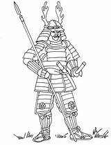 Ausmalbilder Samurai Jungen Jungs sketch template