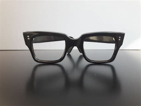 black or clear squared eyeglasses from the 60s by morenai coming from a