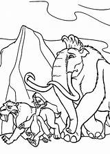 Animals Era Gelo Hielo Paseo Padres Renderizadas Peliculas Getdrawings sketch template