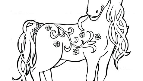 running horse coloring page  getcoloringscom  printable