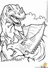 Ausmalbilder Dinosaurier Triceratops sketch template