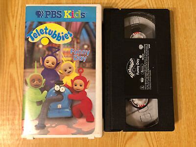 pbs kids teletubbies funny day vhs vol  clamshell case