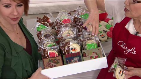 cheryls  piece holiday frosted cookie assortment  qvc youtube