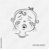 Crying Coloring Boy sketch template