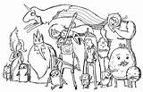 Coloring Pages Adventure Time Printable Cartoon Books sketch template