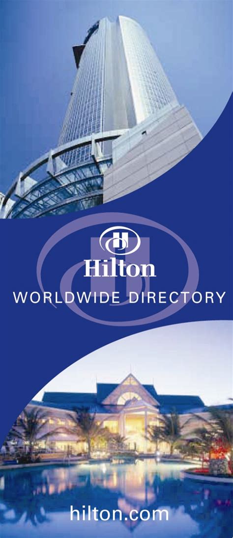 hilton hotel worldwide directory page examples