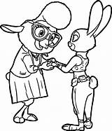 Coloring Zootopia Sheep Pages Bellwether Judy Hoops Wecoloringpage Clipartmag sketch template