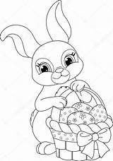 Lapin Coloriage Paques Bunny Coniglio Pasqua Remarquable œufs Vettoriali Oeufs sketch template