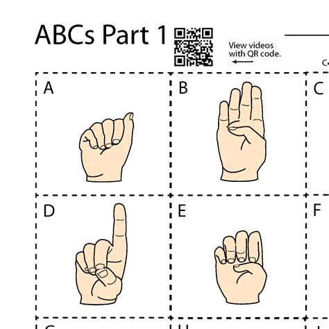 sign language flash cards printable
