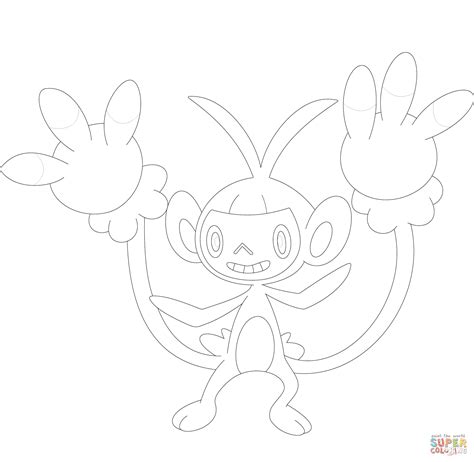 aipom coloring pages printable coloring pages
