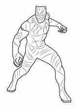 Panther Marvel Coloring Pages Printable Categories Kids sketch template