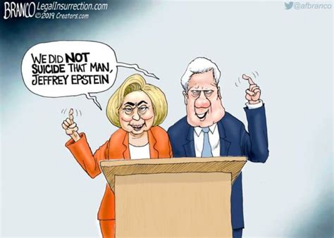 How Bill And Hillary Reacted To Epstein S Death In One Savage Cartoon