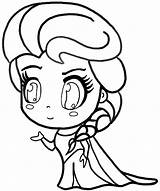 Elsa Chibi Drawing Draw Step Frozen Tutorial Any Lines Getdrawings Guidelines Erase Aren Needed sketch template