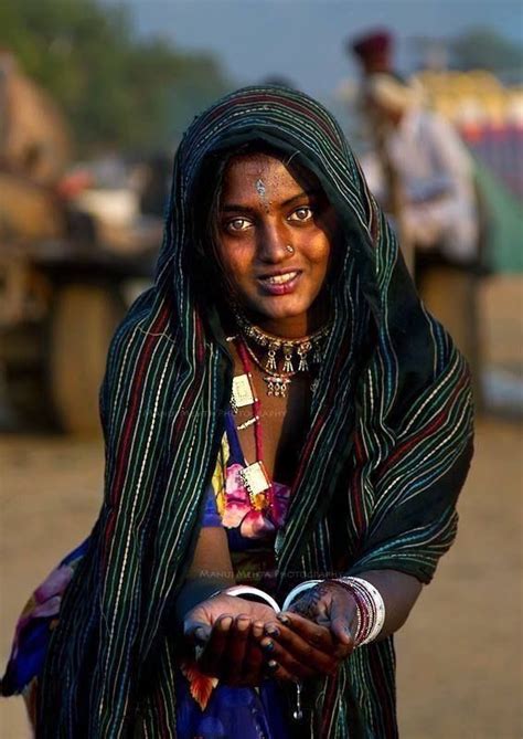 Beautiful Indian Tribal Girl Probably From Rajasthan Or