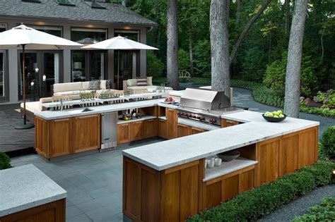fresh  modern outdoor kitchens