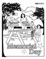 Memorial Coloring Pages Picnic Printable Family Color Print Printables Kids Getdrawings Drawing Getcolorings Popular Powered Results sketch template