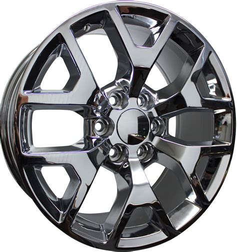 gmcchevy tahoe sierra denali wheels silverado suburban yukon chrome finish rims elite