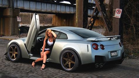 60 Sexy Cars And Girls Wallpaper And Pictures