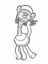 Coloring Pages Trolls Movie Print Kids sketch template