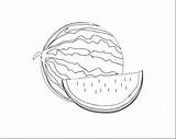 Watermelon Coloring Pages Resolution High Getdrawings Getcolorings Color sketch template
