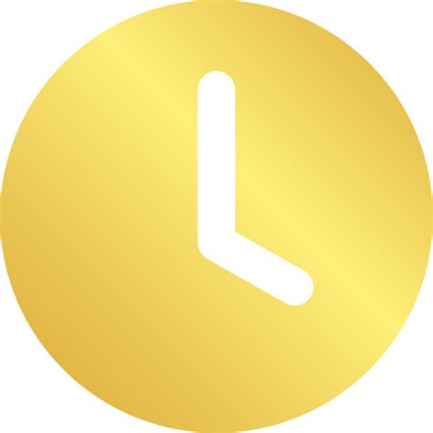 gold clock icon  png