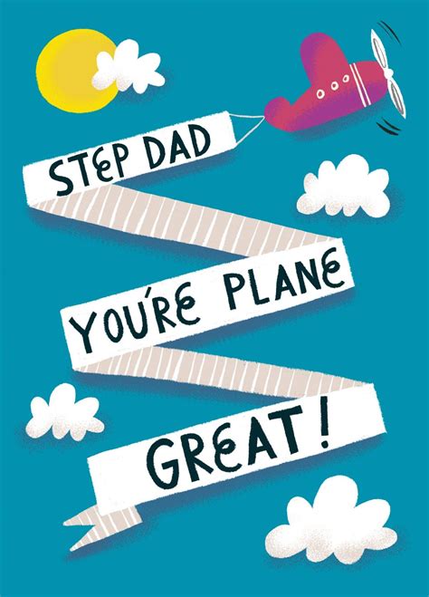 step dad you re plane great card scribbler