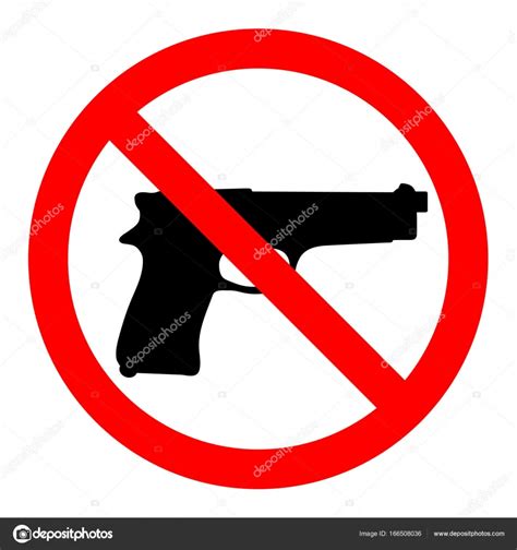 teken verboden wapens — stockvector © elena3567 166508036