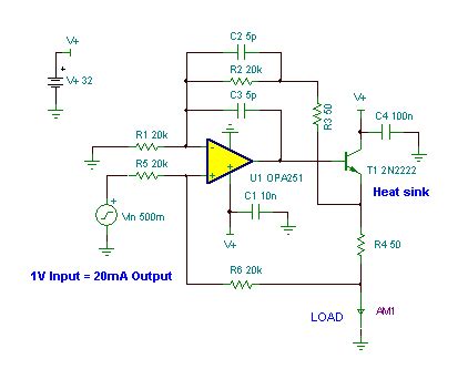 voltage controlled current source circuit