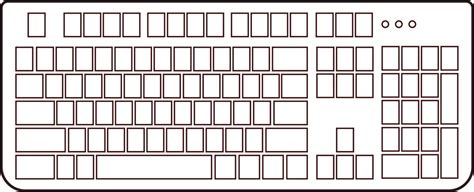 qwerty keyboard layout blank