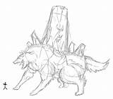 Fenrir Knick sketch template