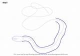 Snake Draw Garter Step Common Drawing Upper Outline Body Make sketch template