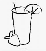 Smoothie Coloring Cup Clipart Lemonade Pages Transparent Template Drawing Outline Icon Sketch Clipartkey sketch template
