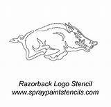Arkansas Razorbacks Pages Stencil Razorback Colouring Outline Logo Hog Painting Silhouette Spraypaintstencils Pumpkin Stencils Trending Days Last University Choose Board sketch template