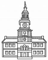 Independence Hall Template sketch template
