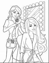 Barbie Coloring Pages Printable Print Color Getcolorings Colorings Colo sketch template
