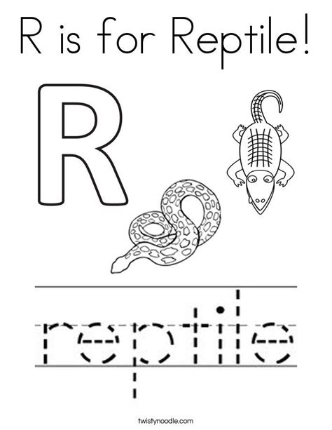 reptiles coloring pages colouring  pretty reptile twisty noodle
