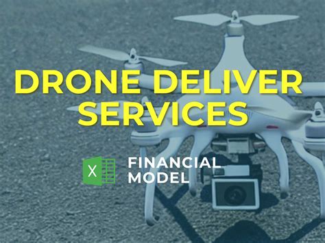 drone delivery services business plan financial model finmodelslab