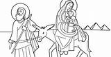 Holy Family Coloring sketch template