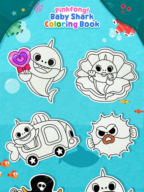pinkfong baby shark coloring book android apps  google play