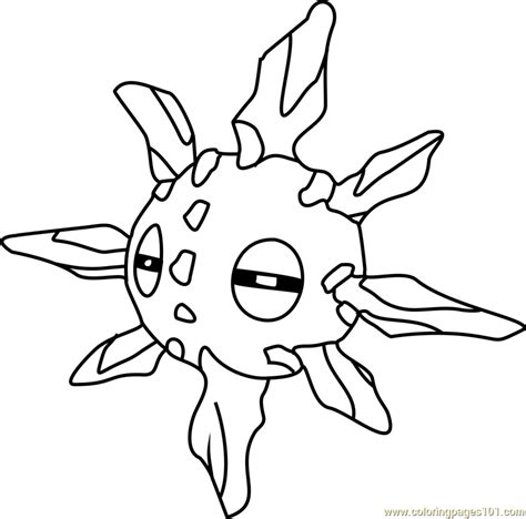 solrock pokemon coloring page  kids  pokemon printable