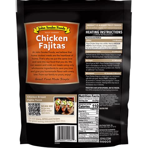 Fully Cooked Chicken Fajita Strips John Soules Foods