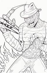 Freddy Coloring Krueger Pages Jason Drawing Halloween Color Colouring Hand Horror Adult Google Vs Printable Voorhees Drawings Zoeken Sheets Scary sketch template
