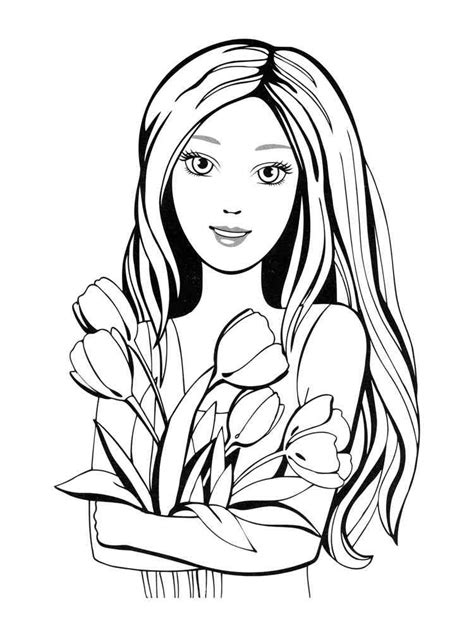 beautiful girl coloring pages
