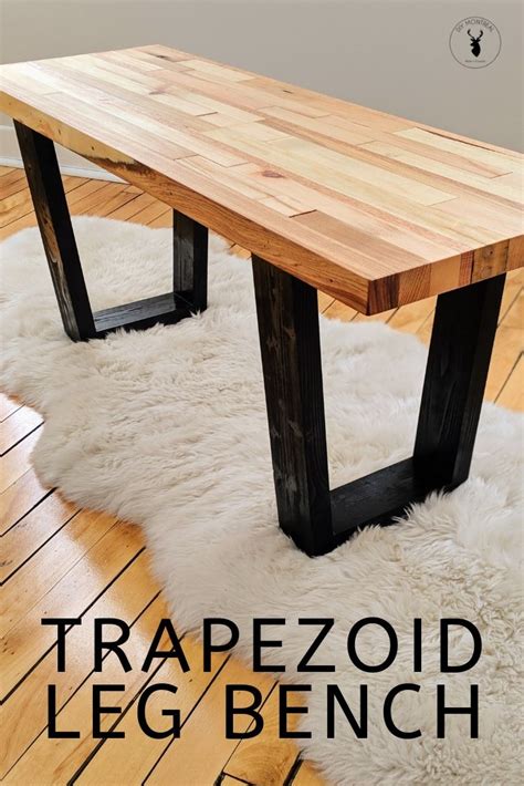 trapezoid leg bench diy table legs diy furniture making