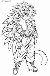 Super Coloring Saiyan Pages Goku Vegeta Getcolorings sketch template