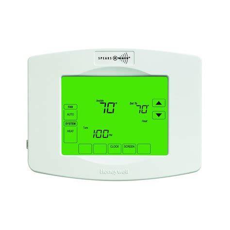 honeywell  wave  day touchscreen thermostat  wiresaver thzw  home depot