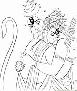 Hanuman Gada sketch template