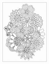 Coloring Pages Flowers Detailed Abstract Floral Flower Book Pattern Sheets Beautiful Designs Printable Visit sketch template