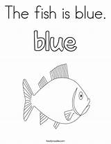 Coloring Blue Pages Fish Color Noodle Print Printable Twisty 41kb Getcolorings sketch template