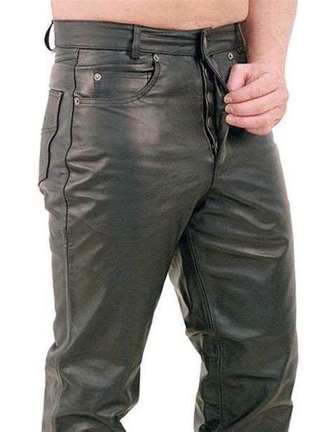 button fly leather pants for men mp1140bt jamin leather™